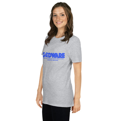 Godware Logo Softstyle Unisex T-Shirt (royal blue print)