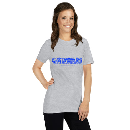 Godware Logo Softstyle Unisex T-Shirt (royal blue print)