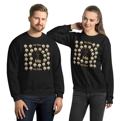 My Tribe Inspirational Unisex Sweatshirt - Earthtone Print