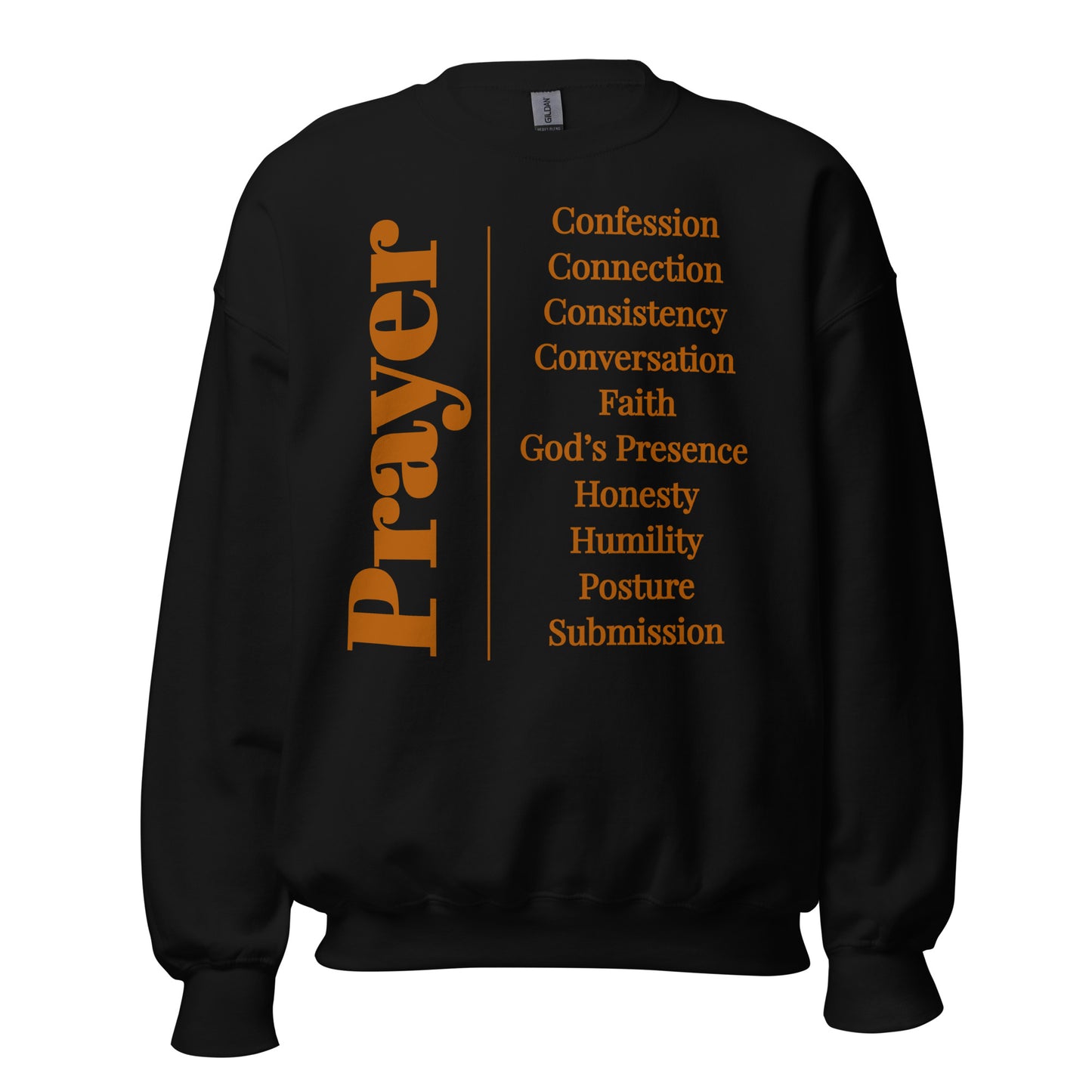 Prayer Collection Inspirational Sweatshirt - Wheat print