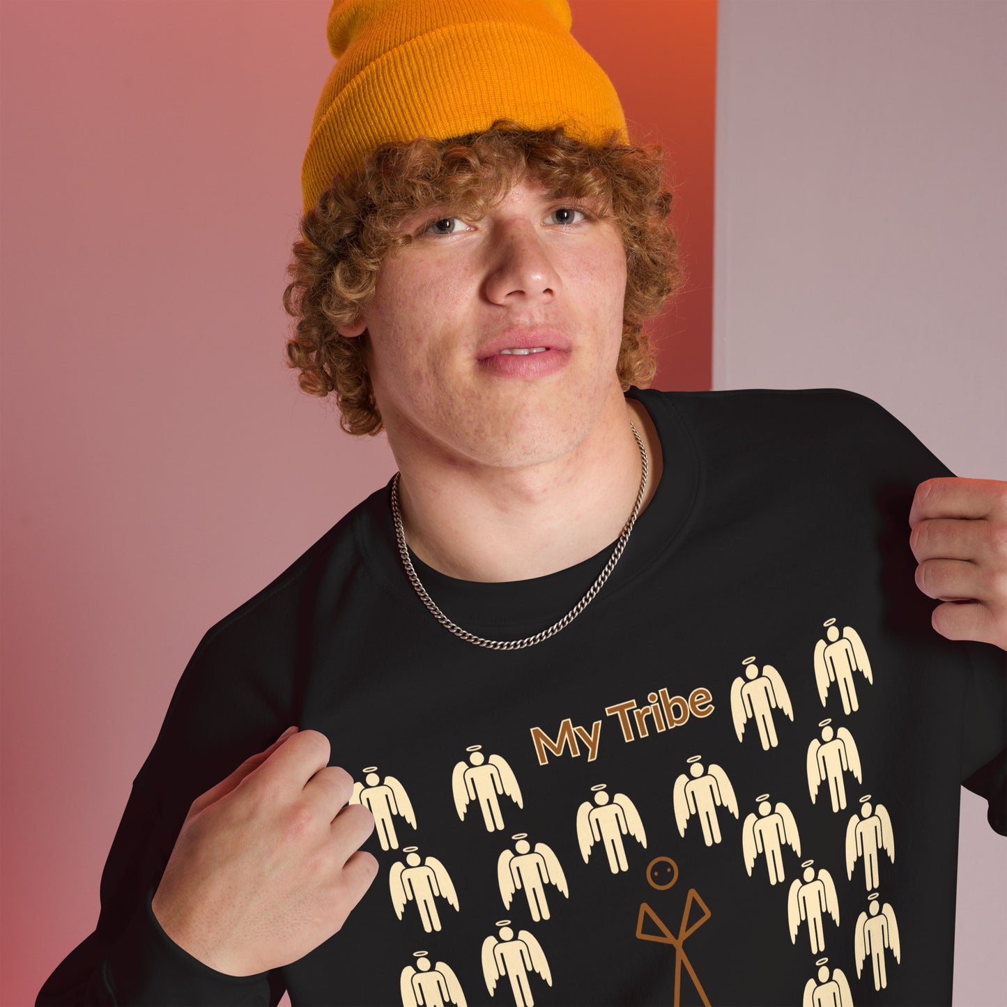 My Tribe Inspirational Unisex Sweatshirt - Earthtone Print