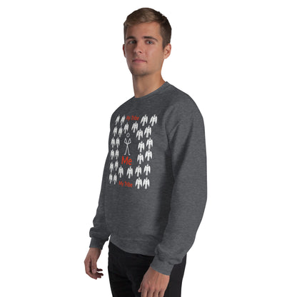 My Tribe Inspirational Unisex Sweatshirt - White Print