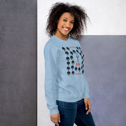 My Tribe Inspirational Unisex Sweatshirt - Black print