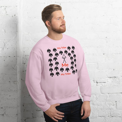 My Tribe Inspirational Unisex Sweatshirt - Black print