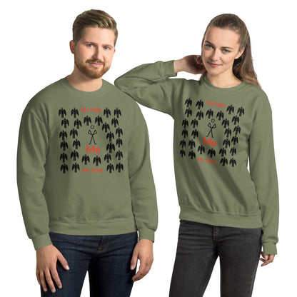 My Tribe Inspirational Unisex Sweatshirt - Black print