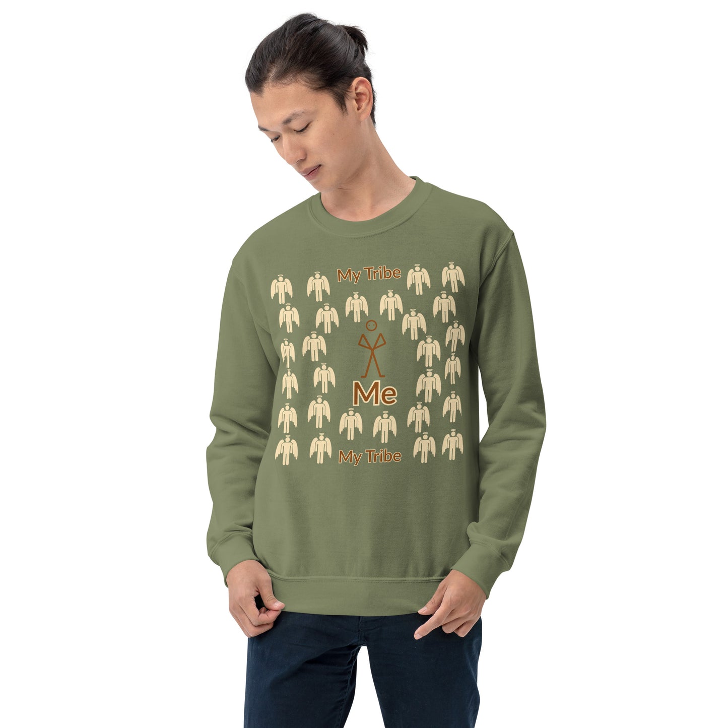 My Tribe Inspirational Unisex Sweatshirt - Earthtone Print