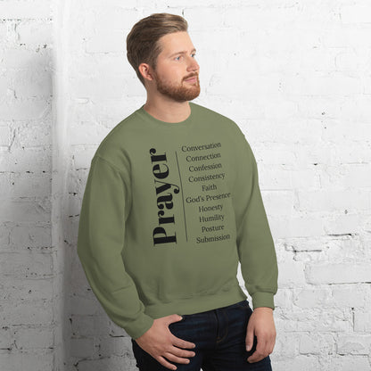 Prayer Collection Unisex Sweatshirt - Black Print