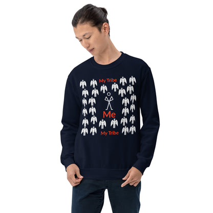 My Tribe Inspirational Unisex Sweatshirt - White Print