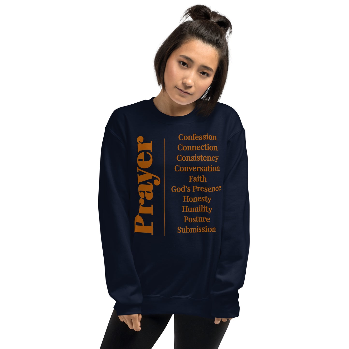 Prayer Collection Inspirational Sweatshirt - Wheat print