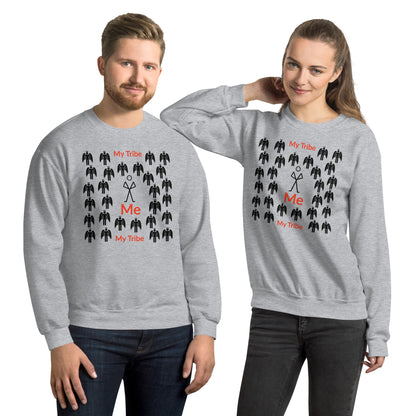 My Tribe Inspirational Unisex Sweatshirt - Black print