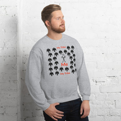 My Tribe Inspirational Unisex Sweatshirt - Black print