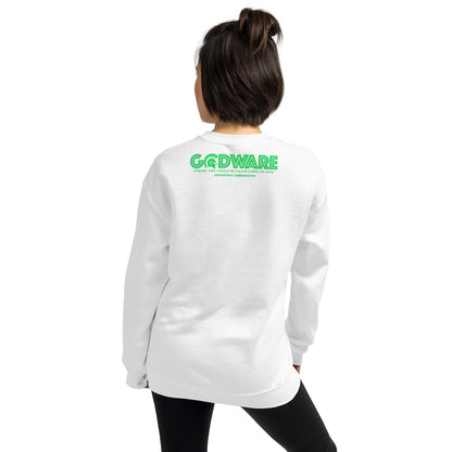 Prayer Collection Inspirational Sweatshirt - Green Print