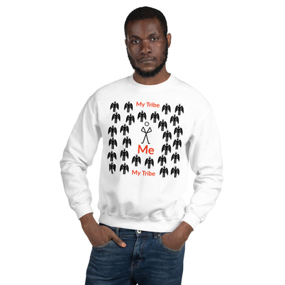 My Tribe Inspirational Unisex Sweatshirt - Black print