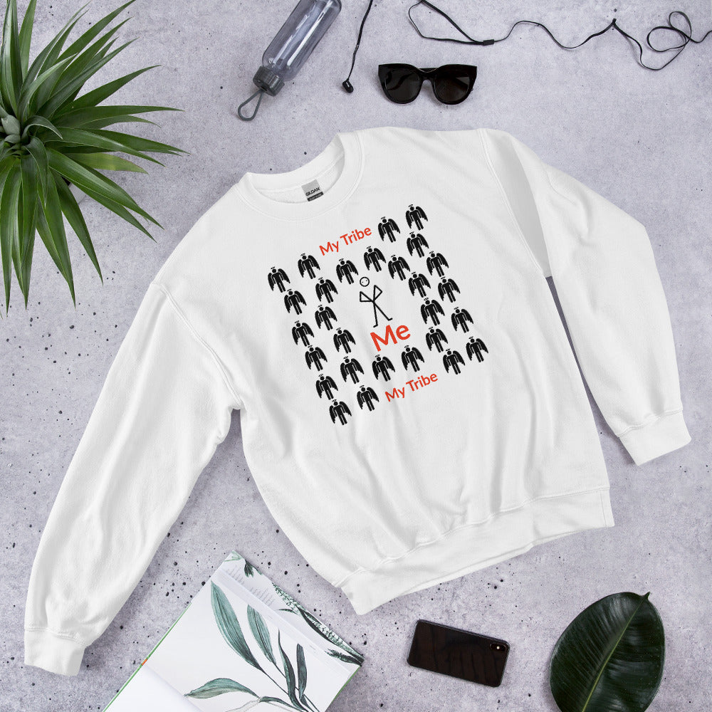 My Tribe Inspirational Unisex Sweatshirt - Black print