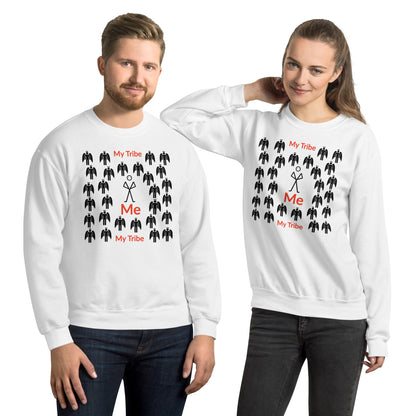 My Tribe Inspirational Unisex Sweatshirt - Black print