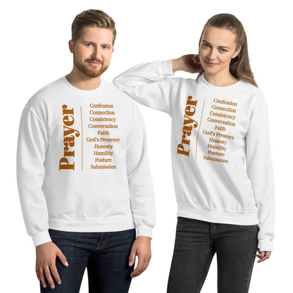 Prayer Collection Inspirational Sweatshirt - Wheat print