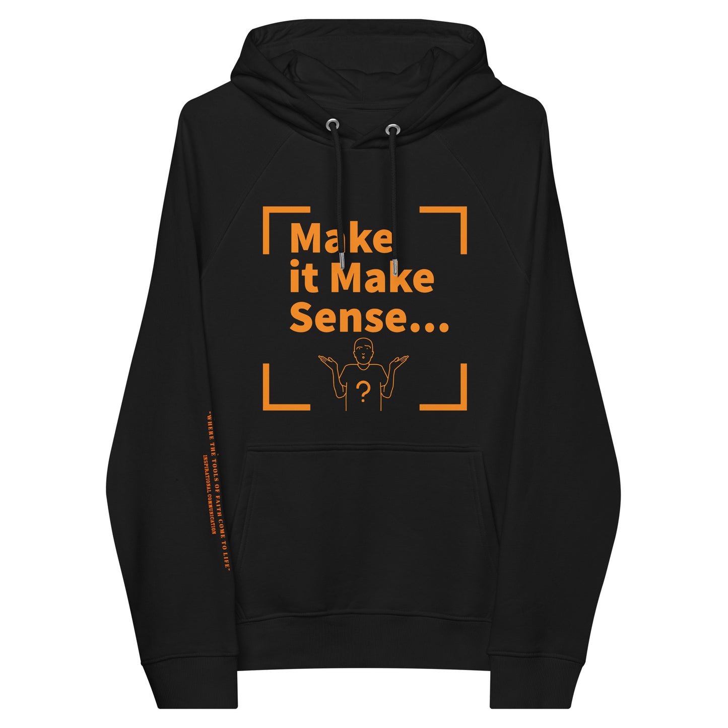 Make sense organic cotton hoodie - creamsicle print