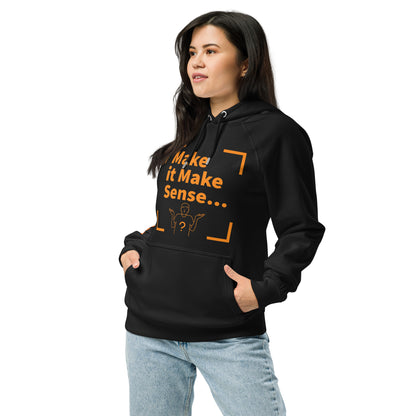 Make sense organic cotton hoodie - creamsicle print