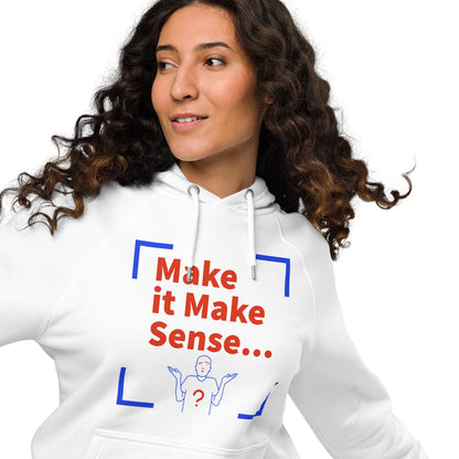 Make Sense organic cotton hoodie - multi color print