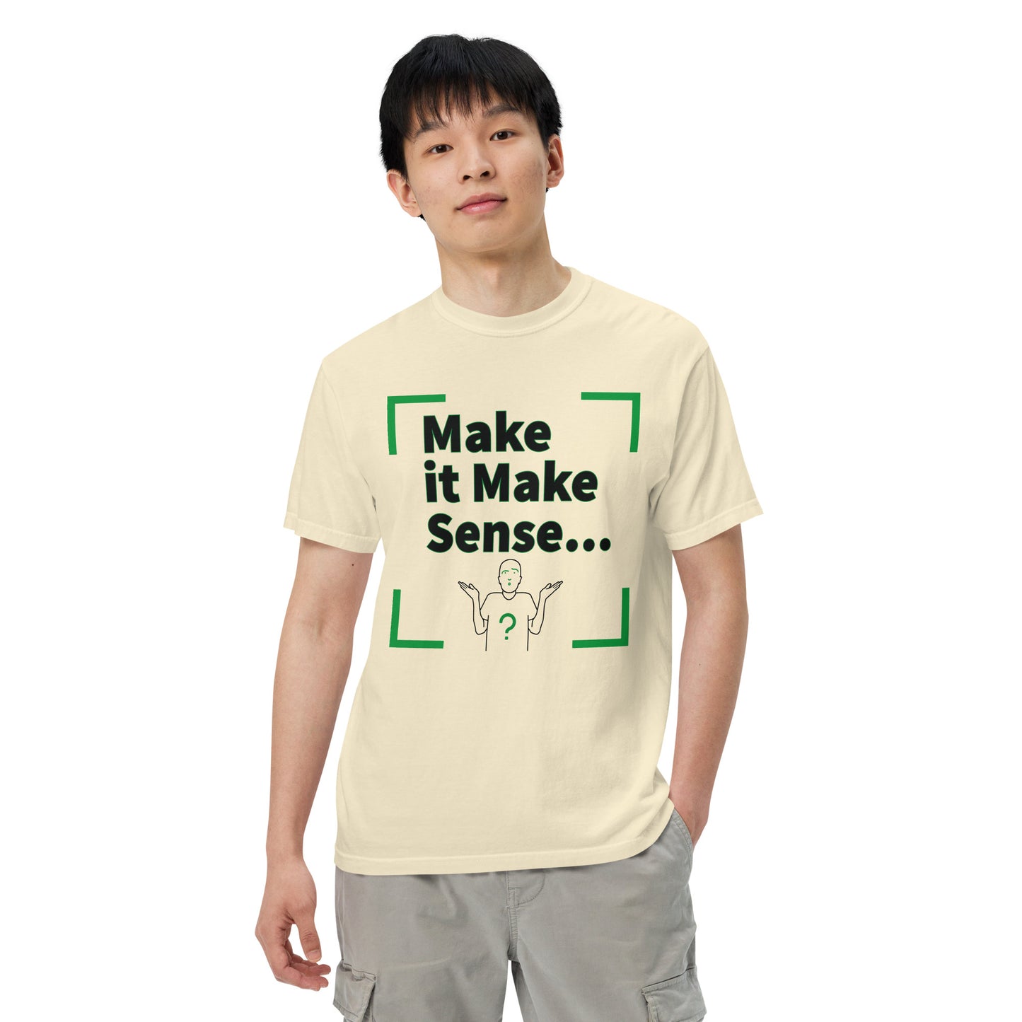 Make Sense Men's t-shirt - Multi green