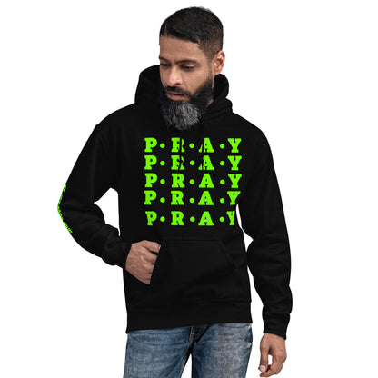 Pray Unisex Hoodie - Green Multi