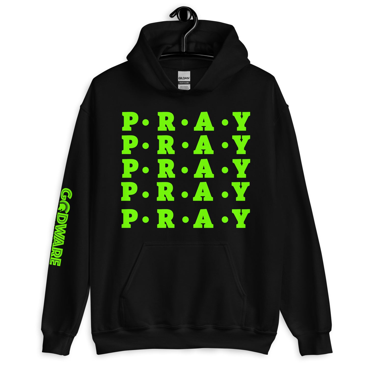 Pray Unisex Hoodie - Green Multi