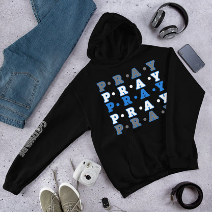 Pray Unisex Hoodie - Detroit Blue multi