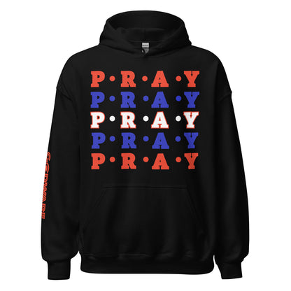 Pray Unisex Hoodie - Red Multi