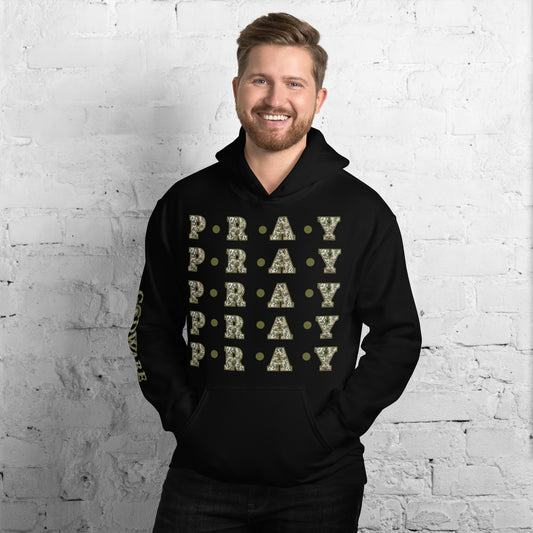 Pray Unisex Hoodie - Camo Multi