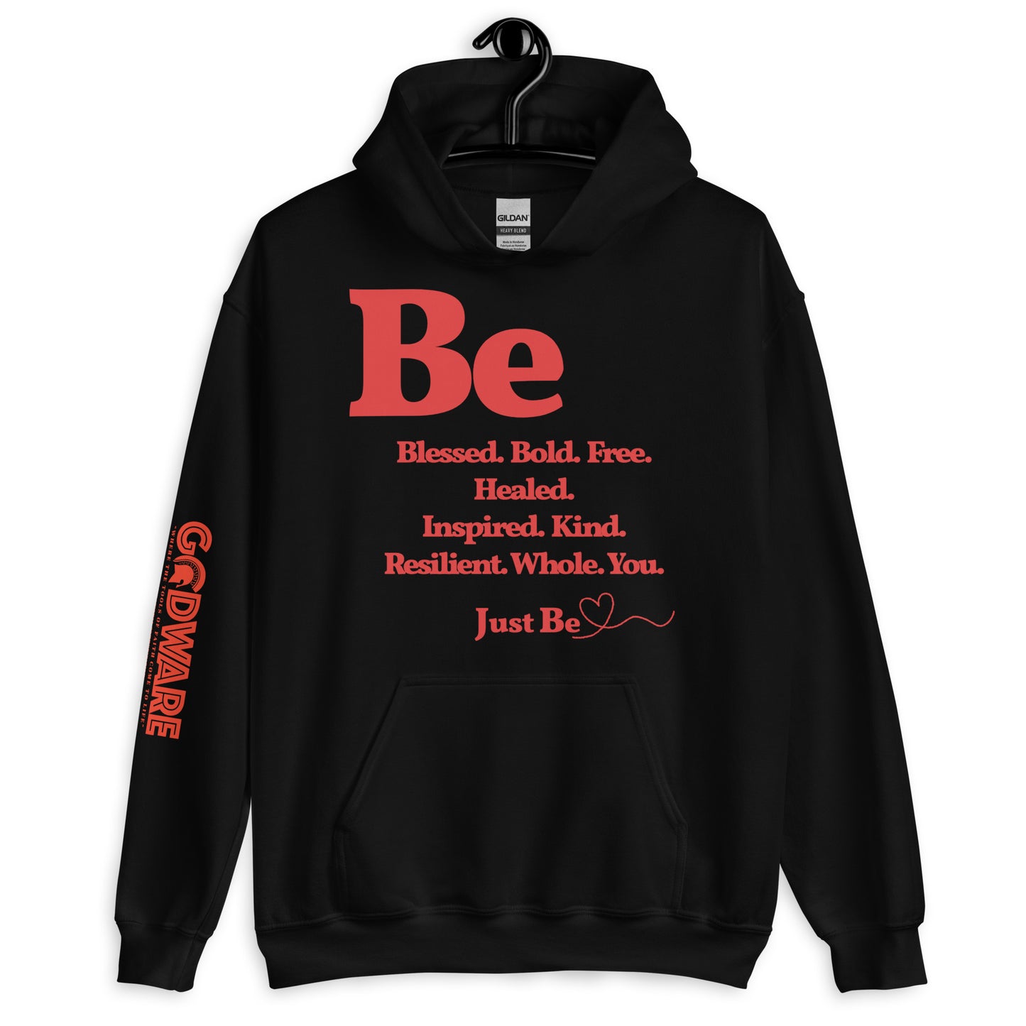 Be inspired Unisex Hoodie - Red print