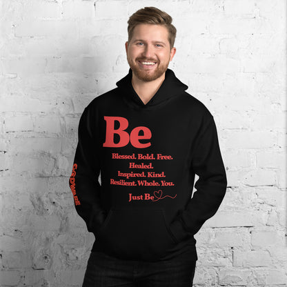 Be inspired Unisex Hoodie - Red print