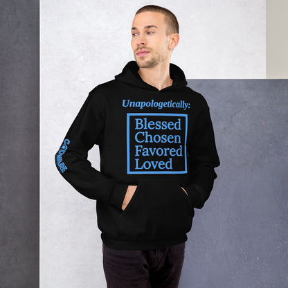 Unapologetic Cotton Unisex Hoodie - Detroit Blue