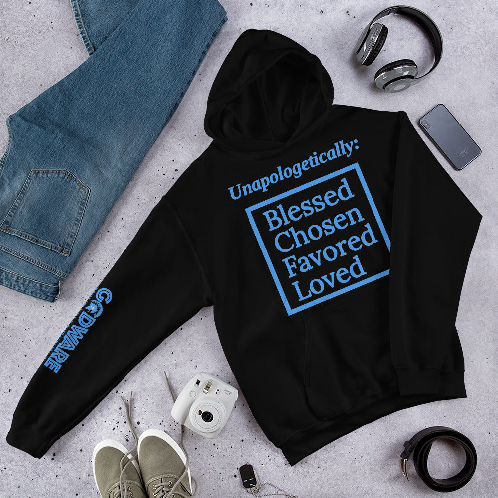 Unapologetic Cotton Unisex Hoodie - Detroit Blue