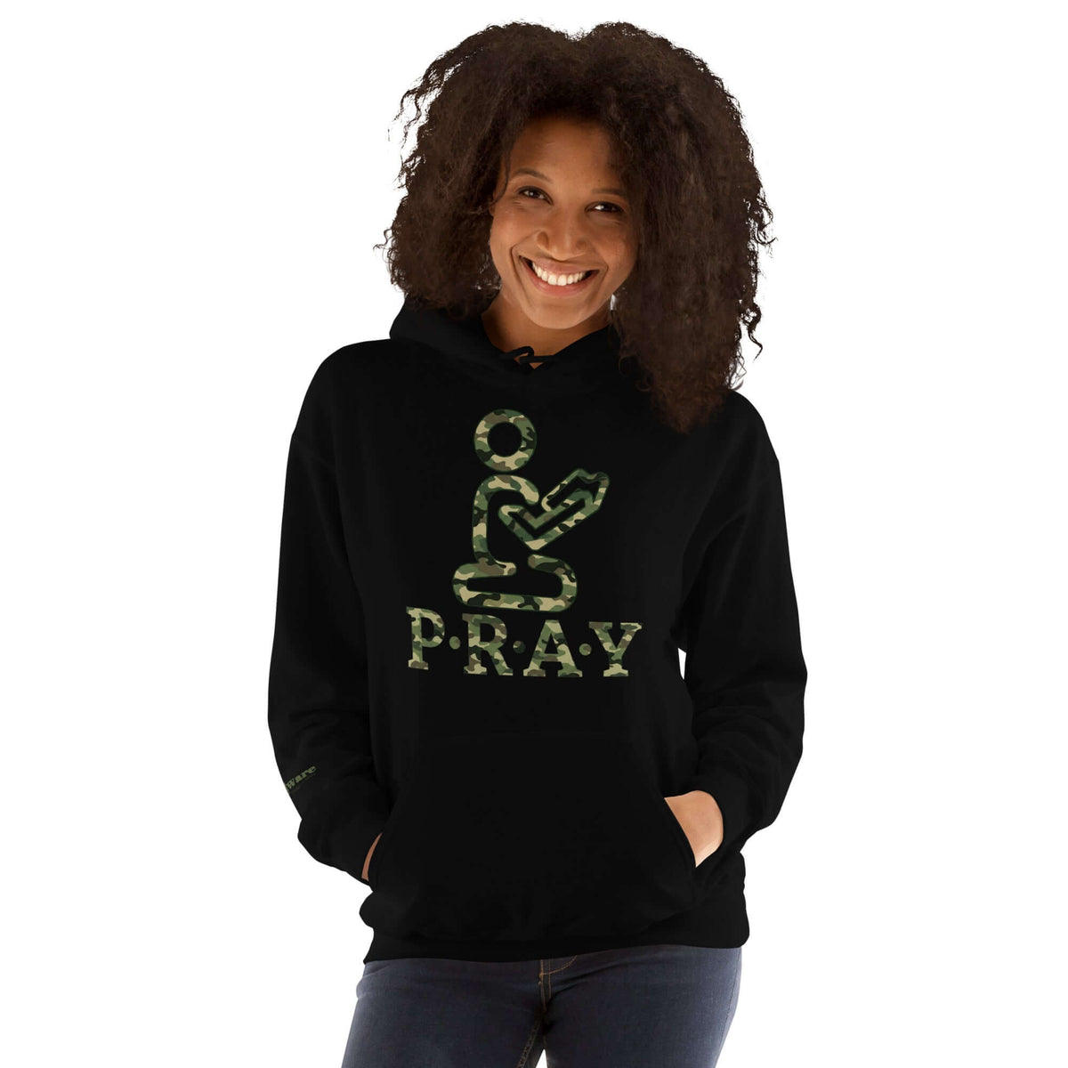Pray Christian Unisex Hoodie - Camo Print | GodWare