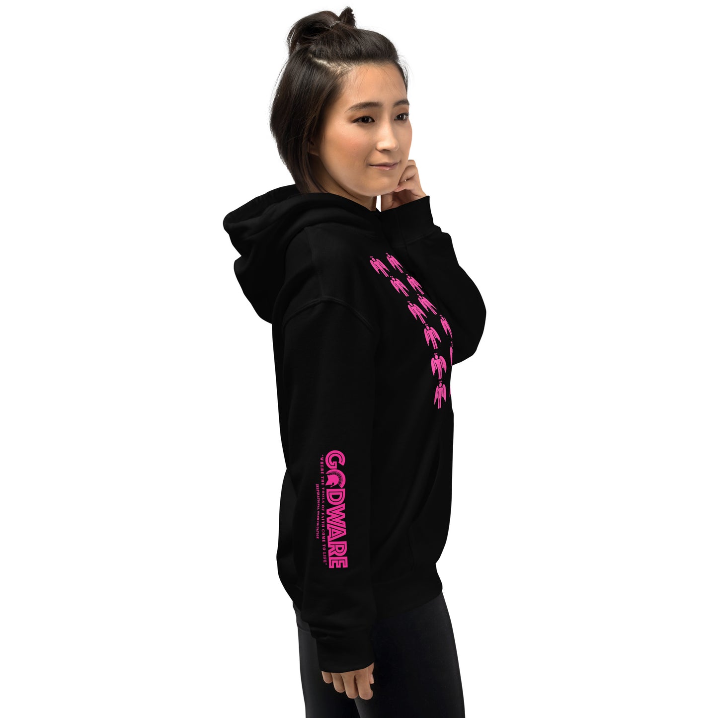 My Tribe Unisex Hoodie - Bright Pink Multi