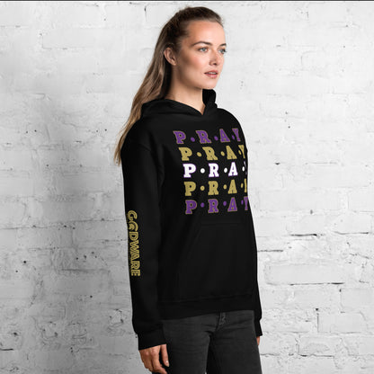 Pray Unisex Hoodie - Gold Multi