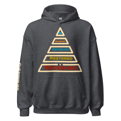 Redeemed Unisex Cotton Hoodie - Cream Multi