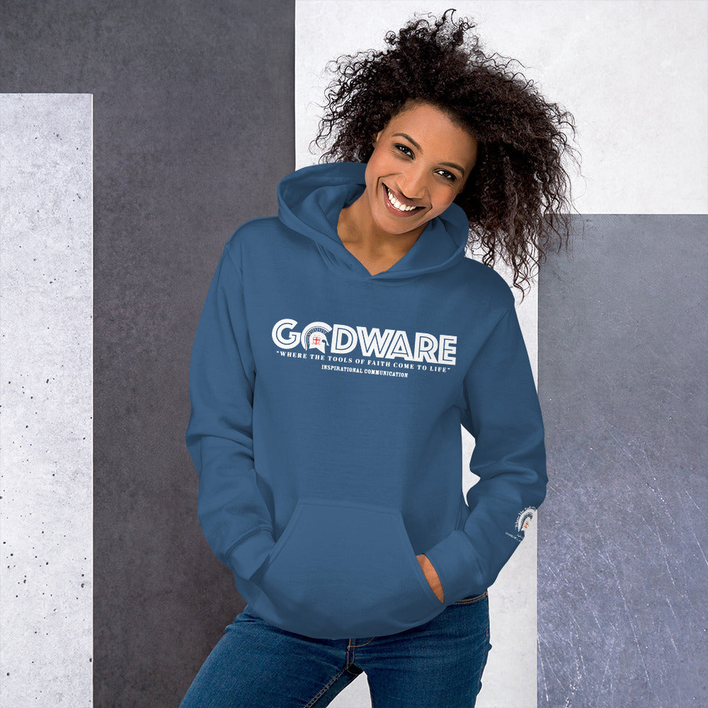 Godware Logo Unisex Hoodie - White Print