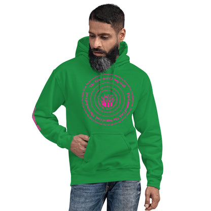 Attributes of God Unisex Hoodie - Pink Spiral