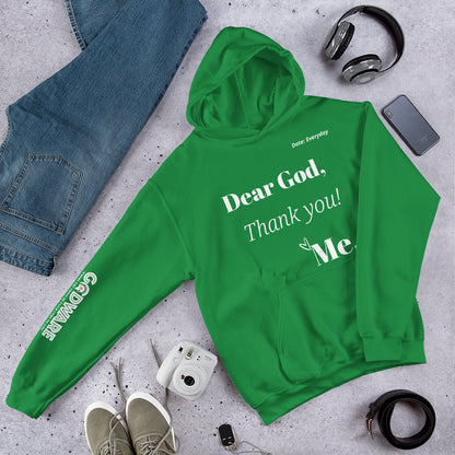 Dear God Unisex Hoodie - White Print