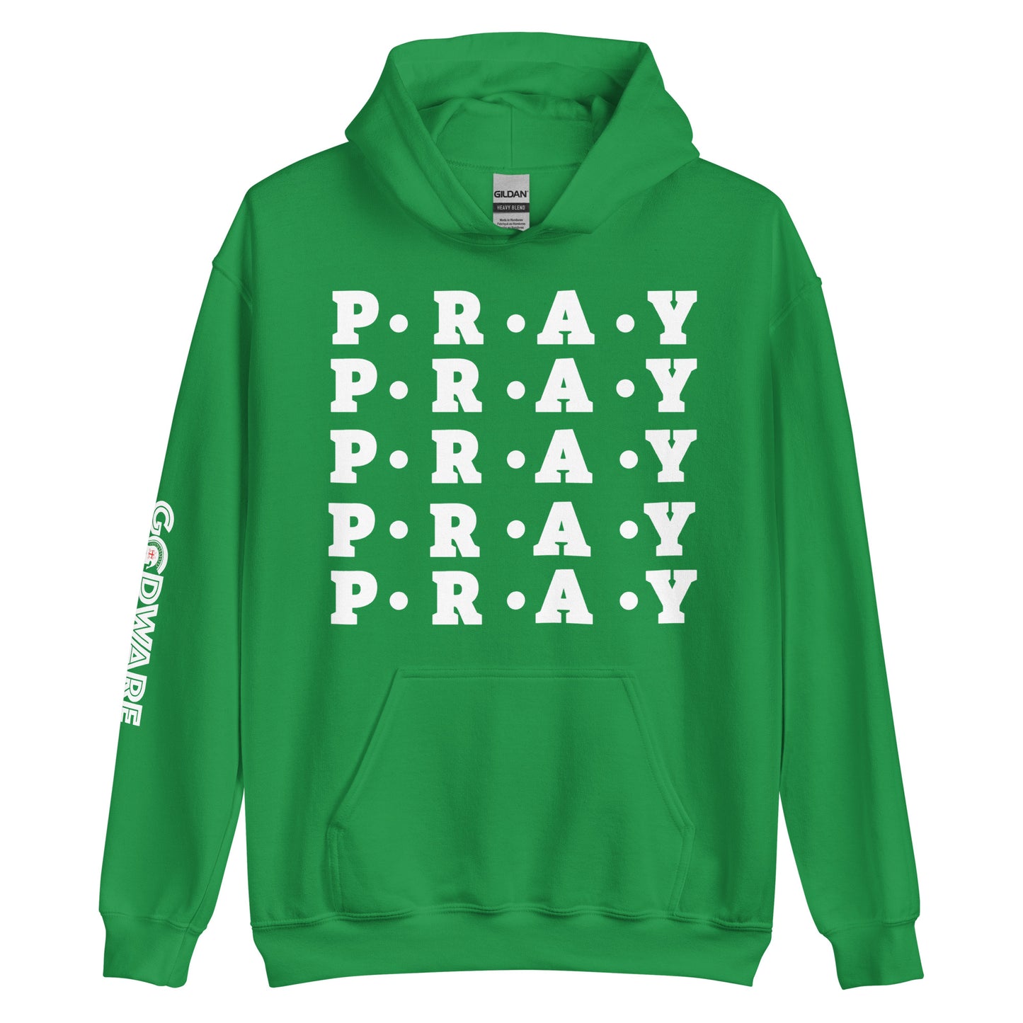 Pray Unisex Hoodie - Multi white