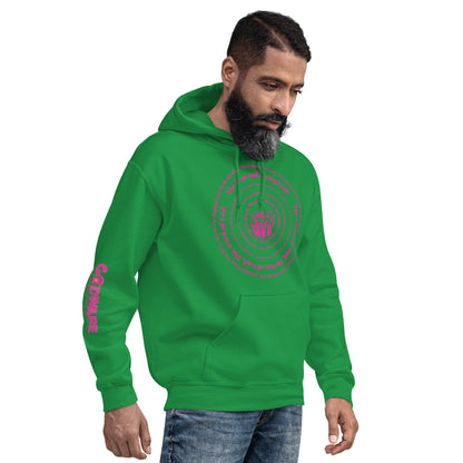 Attributes of God Unisex Hoodie - Pink Spiral