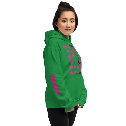 My Tribe Unisex Hoodie - Bright Pink Multi