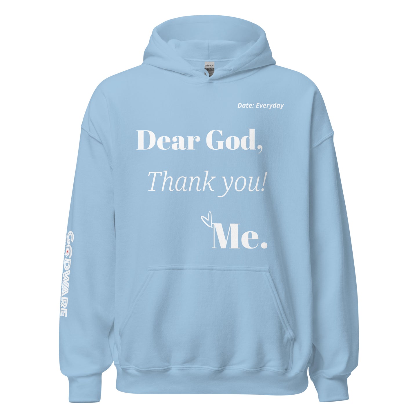 Dear God Unisex Hoodie - White Print