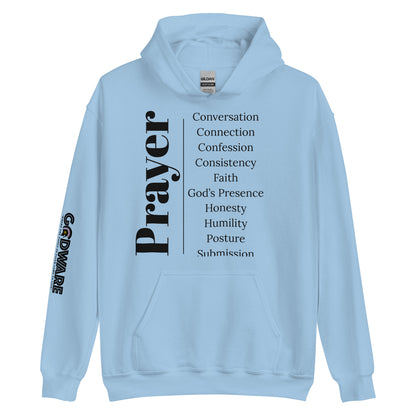 Prayer Unisex hoodie - Black Print