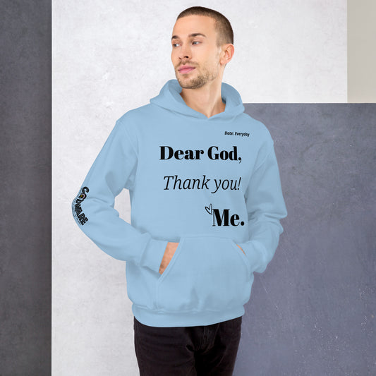 Dear God Unisex Hoodie - black print