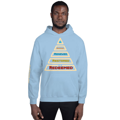 Redeemed Unisex Cotton Hoodie - Cream Multi