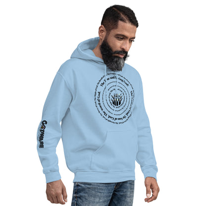 Attributes of God Unisex Hoodie - Black Spiral