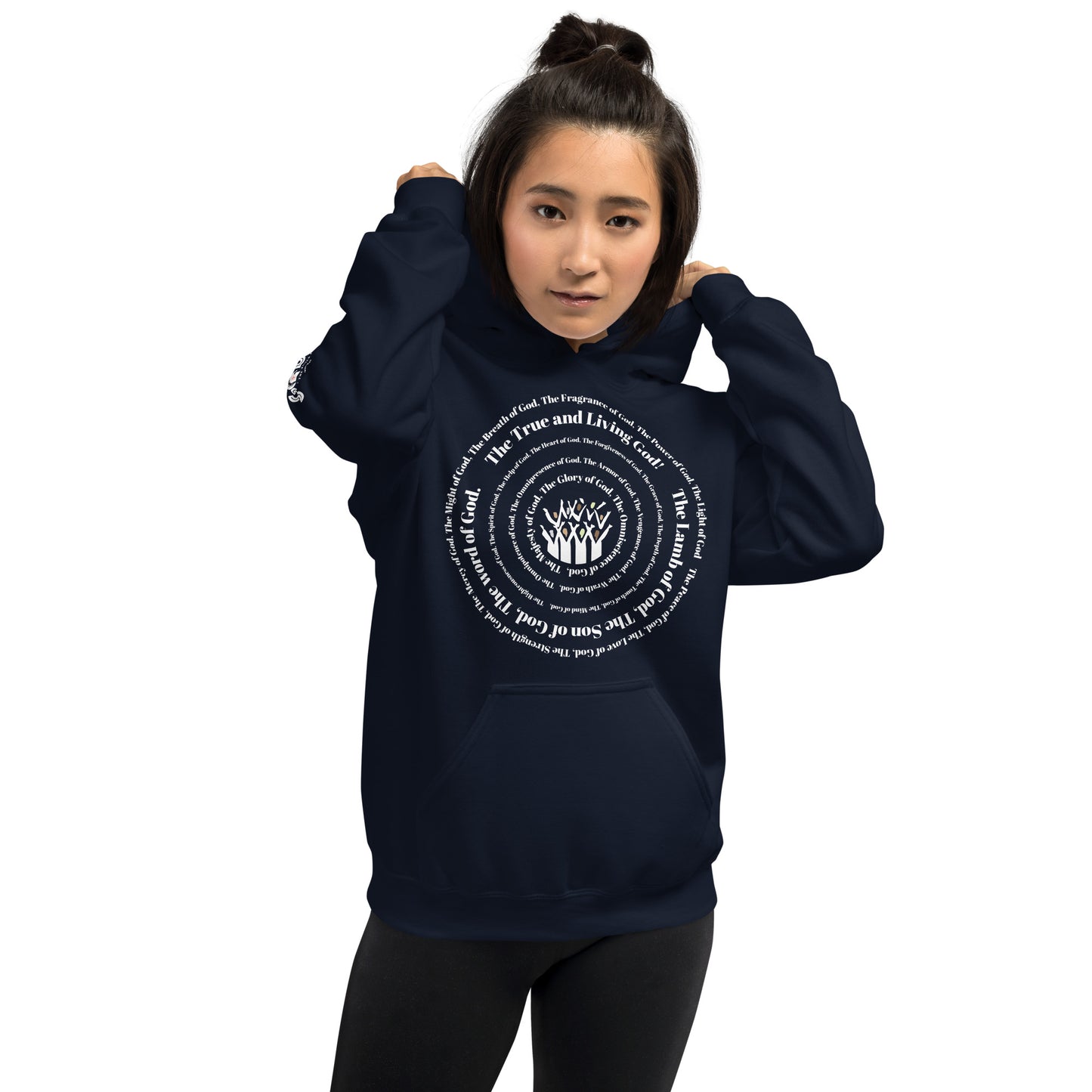 Attributes of God Unisex Hoodie - White Spiral