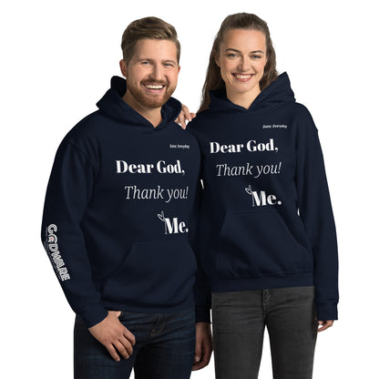 Dear God Unisex Hoodie - White Print